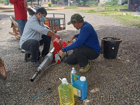 ดำเนินโครงการรณรงค์ป้องกันและควบคุมโรคไข้เลือดออก